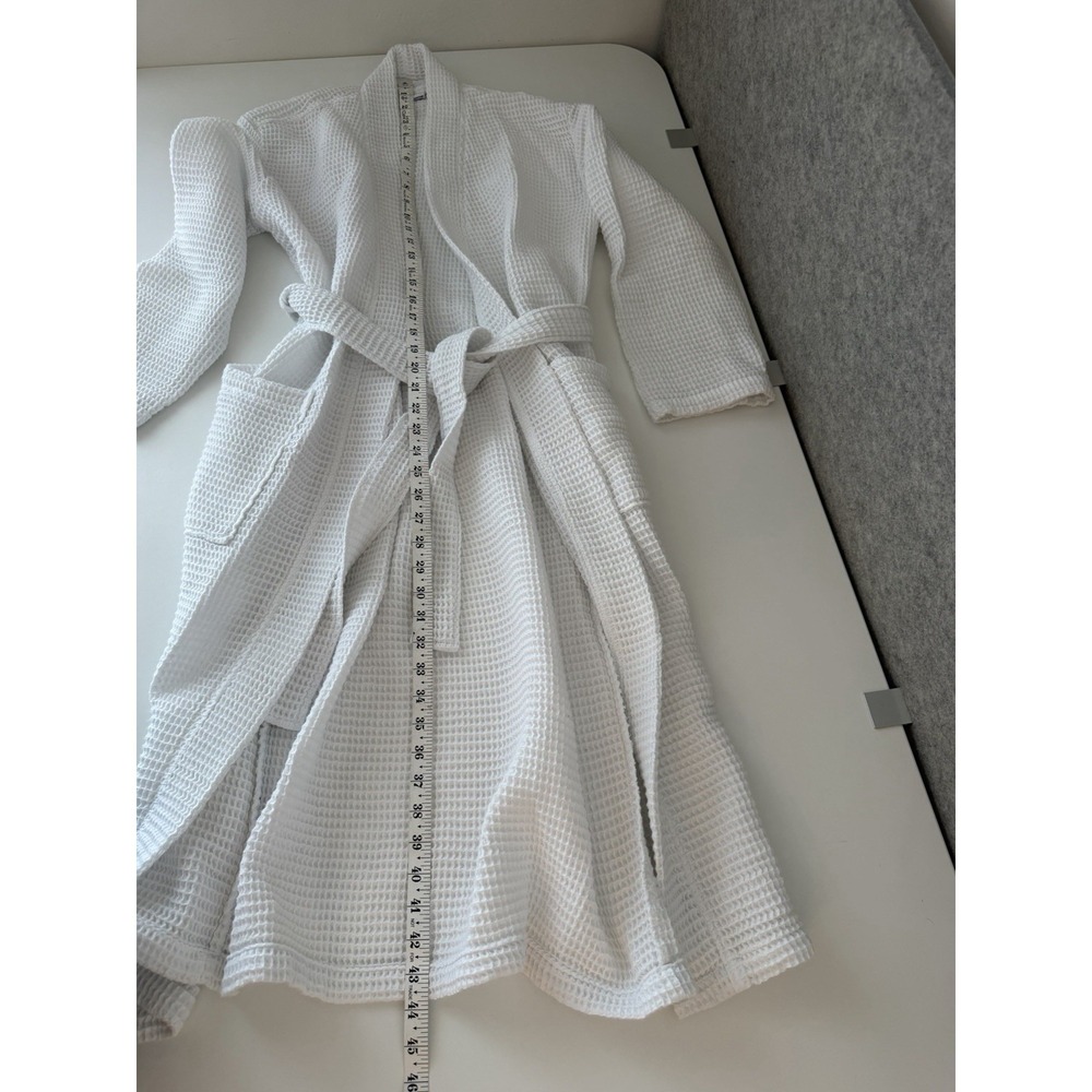 Quince Organic cotton Turkish Waffle Women's Bath Robe Size S - Picture 9 of 10